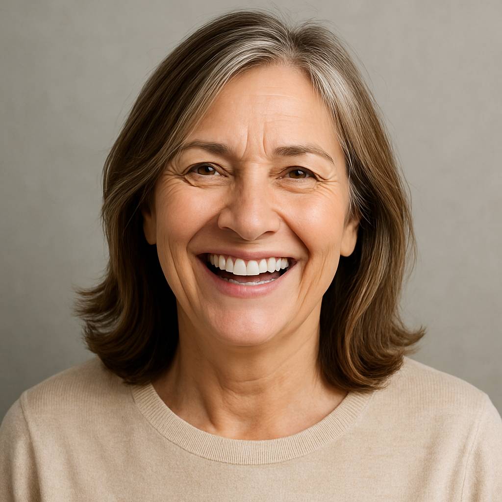 Cliente sonriente con resultados de aliento fresco